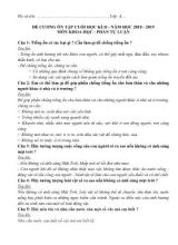 Đề cương ôn tập cuối học kì II môn Tiếng Việt Lớp 4 - Năm học 2018-2019